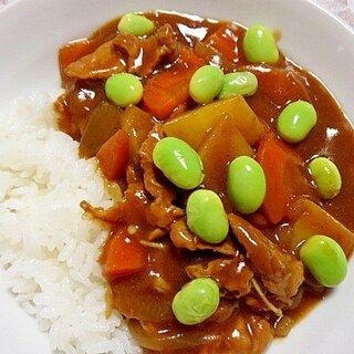 枝豆ポークカレー